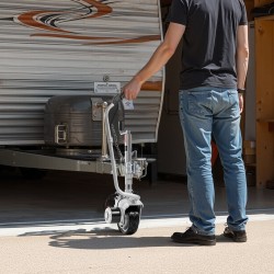 Peräkärryn siirtäjä teräsrunko 380W 12V 2,5 t säädettävä kiinnityskorkeus 31–63 cm