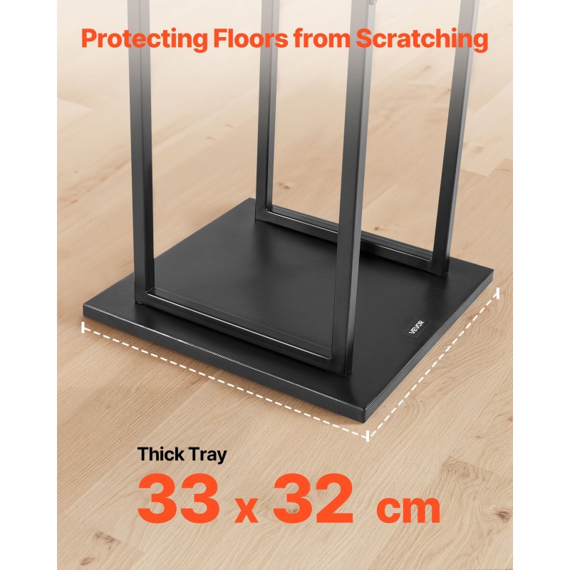 Polttopuuteline kapea korkea sisäkäyttöön jauhemaalattu teräs 33x32x112cm 45 kg