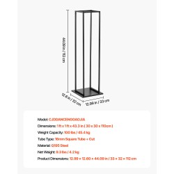 Polttopuuteline kapea korkea sisäkäyttöön jauhemaalattu teräs 33x32x112cm 45 kg