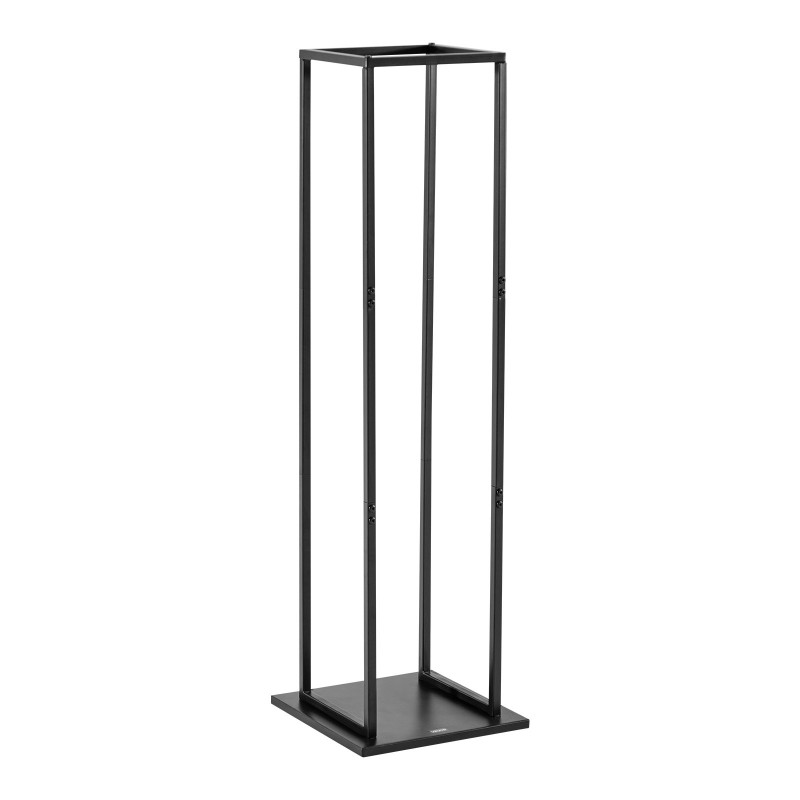 Polttopuuteline kapea korkea sisäkäyttöön jauhemaalattu teräs 33x32x112cm 45 kg