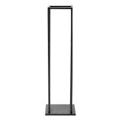 Polttopuuteline kapea korkea sisäkäyttöön jauhemaalattu teräs 33x32x112cm 45 kg