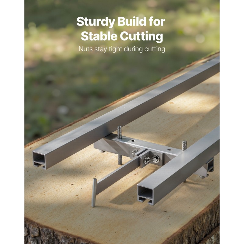 Säädettävä sahakiskosarja alumiiniseos ja hiiliteräs 3,66 m kahdella kiilalla