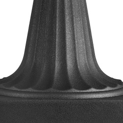 Jalallinen muoviruukku PP muovi 400 x 670 mm 2 kpl musta parvekkeelle