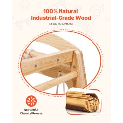 Sisäleikkokeskus 7-toimintoinen täyspuinen mäntyrunko 109x120x119.5 cm