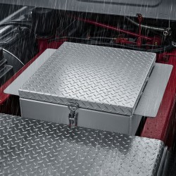 Alumiininen sivukiinnitteinen työkalulaatikko lava-autoon 108 l hopea