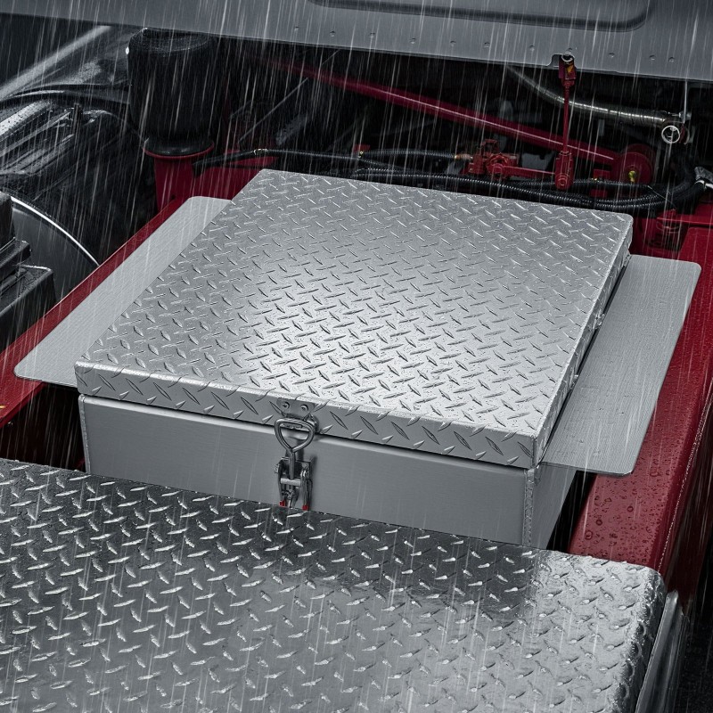 Alumiininen sivukiinnitteinen työkalulaatikko lava-autoon 108 l hopea