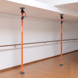 Teleskooppinen tukitankosarja hiiliteräs 125–291 cm 2 kpl 90 kg kaappien asennukseen