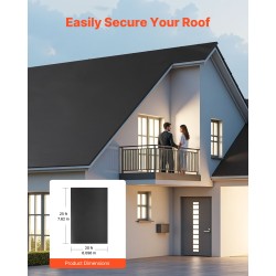 Kattorulla EPDM-kumikalvo vesieristykseen 1,14 mm 6,1 x 7,62 m musta