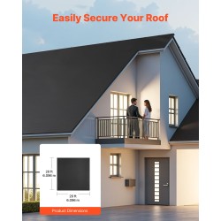 EPDM-kattorulla 1,14 mm 6,1 m x 6,1 m musta vedeneristykseen