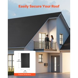 Kattorulla EPDM-synteettinen kumi 1,14 mm 4,57 x 6,10 m musta vesieristys