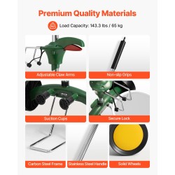 Ruukkujen siirtovaunu muovi ja nikkelöity teräsputki 65 kg kantokyky säädettävä tartunta