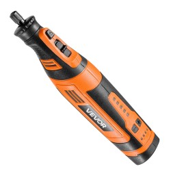 Akkukäyttöinen monitoimityökalu 136 osainen 8 V 5 portainen nopeudensäätö