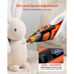 Langaton pyörivä monitoimityökalu 119 tarviketta 12V 2500mAh 28-portainen