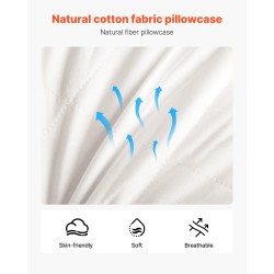 King size tyynysetti 2 kpl 90% hanhenuntuva puuvillakuori