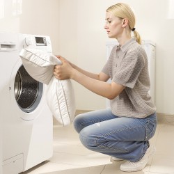 King size tyynysetti 2 kpl 90% hanhenuntuva puuvillakuori