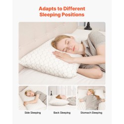 Muistivaahtotyyny king-kokoinen säädettävällä täytteellä luonnonkuituinen päällinen niskatuki