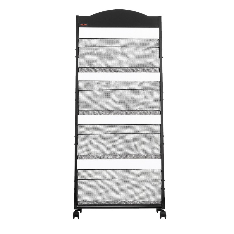 Esiteteline 4-tasoinen A4 pyörillä lattiamalli lisäsäilytystasolla