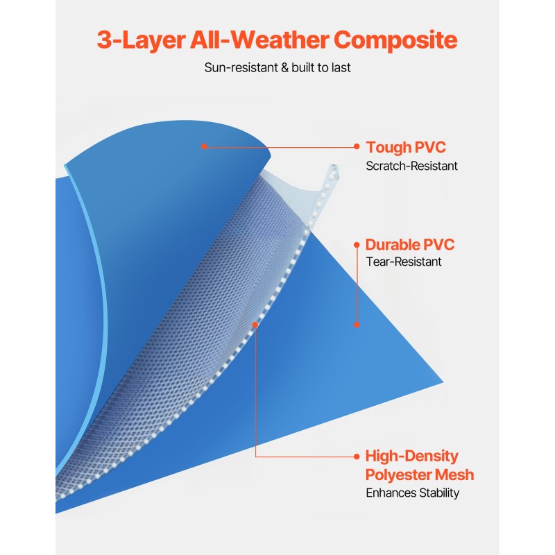 Maanpäällinen suorakaide uima-allas PVC teräsrunko 3000x2000x762 mm perheelle