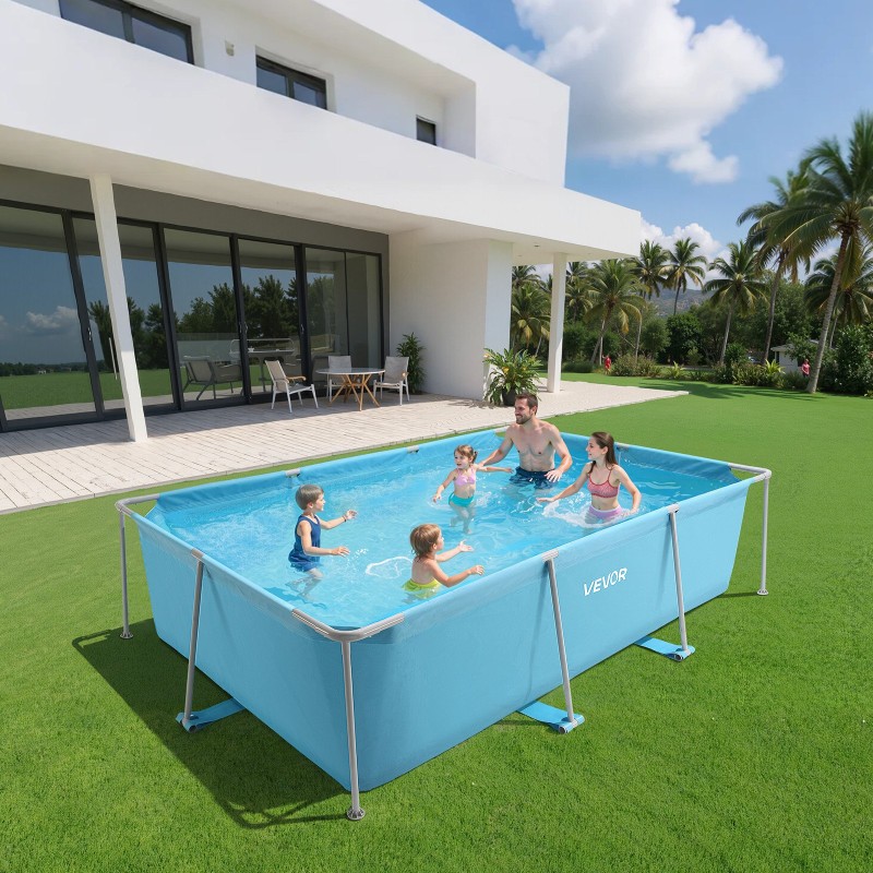 Maanpäällinen suorakaide uima-allas PVC teräsrunko 3000x2000x762 mm perheelle