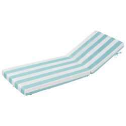 Ulkolepotuolin tyyny 2 kpl 203 66 9 8cm 28D korkearesilienssinen vaahto polyesteripäällinen vihreä valkoinen raita