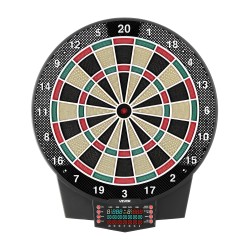 Elektroninen tikkataulu 391 mm värinäytöllä 43 pelimuotoa yli 320 variaatiota pehmeillä kärjillä