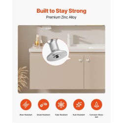 Kaappinupit sinkkiseos 25 kpl nikkeli halkaisija 28 mm sienimäinen malli