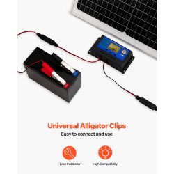 Aurinkopaneeli 30W 12V MPPT ohjaimella IP65 ylläpitolataukseen