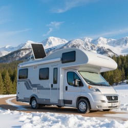 Aurinkopaneeli 30W 12V MPPT ohjaimella IP65 ylläpitolataukseen