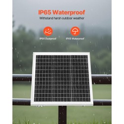 Aurinkopaneelilaturi 20W 12V ylläpitolataukseen yksikiteinen roiskevesisuojattu sisäänrakennettu ohjain