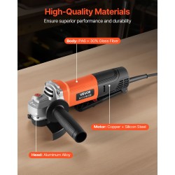 Kulmahiomakone 114,3 mm 1000 W kuparimoottori leikkaus ja hionta kompakti