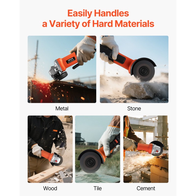 Kulmahiomakone 114,3 mm 1000 W kuparimoottori leikkaus ja hionta kompakti