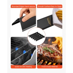 Posliiniemaloidusta teräksestä valmistetut flavorizer-tangot ja lämmönjakolevyt Weber Genesis II grilleihin