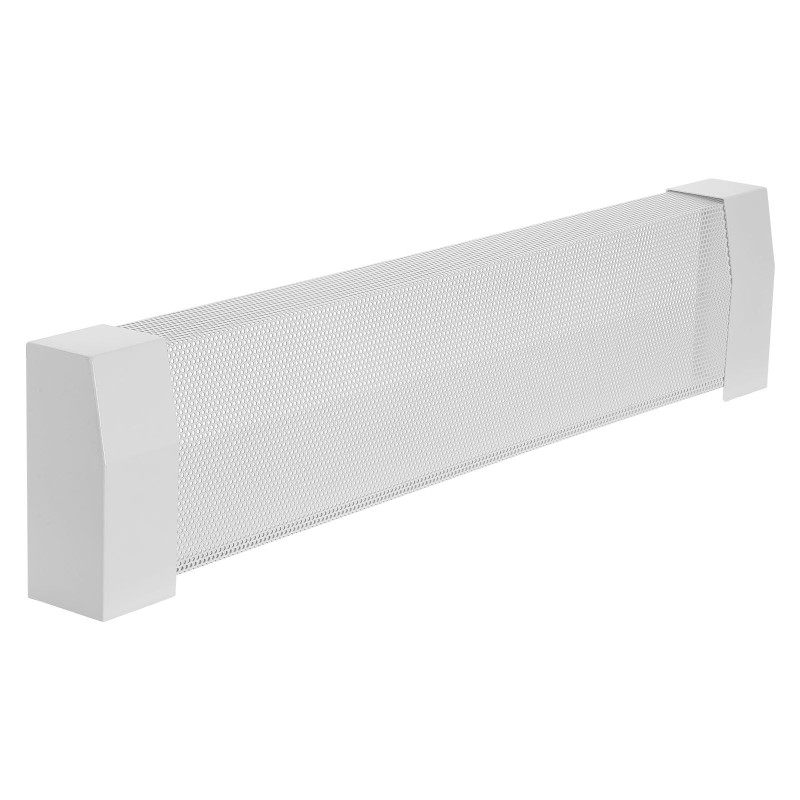 Teräksinen patterin etupaneelin suojus 917 mm valkoinen avoin ritilärakenne