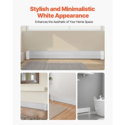 Jalkalistapatterin suojakansi teräs 1832 mm valkoinen täysin avoin reiitys