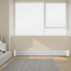 Jalkalistapatterin suojakansi teräs 1832 mm valkoinen täysin avoin reiitys