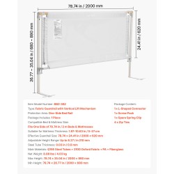 Kangasturvalaita yhdelle sivulle 200 x 62 cm nostettava harmaa teräsrunko