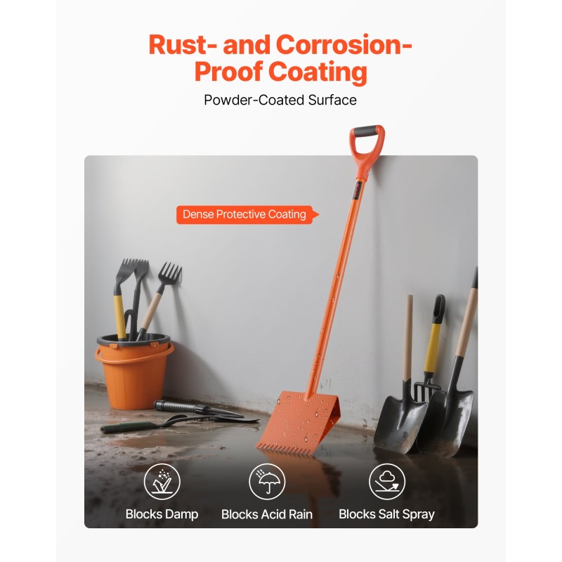 Kattotiilien poistotyökalu lämpökäsitelty teräs 1170 mm terä PP kahva 2 kpl