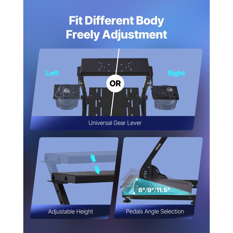 Rattiteline korkeussäädöllä taittuva hiiliteräsrunko 660–820 millimetriä