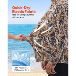 Maastohuppari nopeasti kuivuva verkkokangas polyesteri-elastaani XXL huppu pitkät hihat vaellukseen