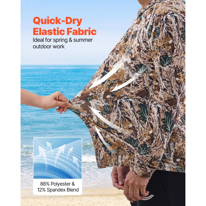 Huppari maastokuvio nopeasti kuivuva verkkokangas polyesteri elastaani L ulkoiluun