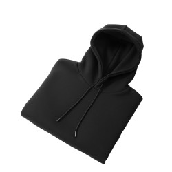 Huppari unisex fleecevuorella musta koko S 56 polyesteriä 44 puuvillaa