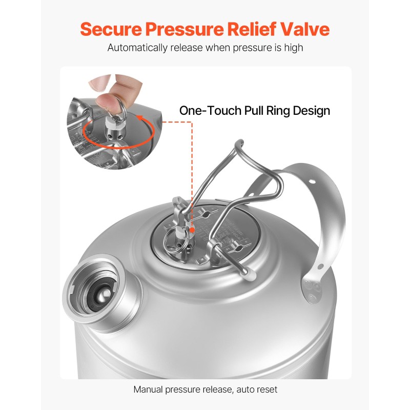 Puhdistustynnyri 6,5 l ruostumaton teräs olutlinjoille D-tyypin liittimellä