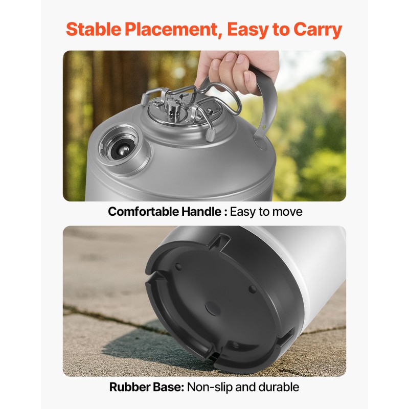 Puhdistustynnyri 6,5 l ruostumaton teräs olutlinjoille D-tyypin liittimellä