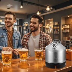 Puhdistustynnyri 6,5 l ruostumaton teräs olutlinjoille D-tyypin liittimellä