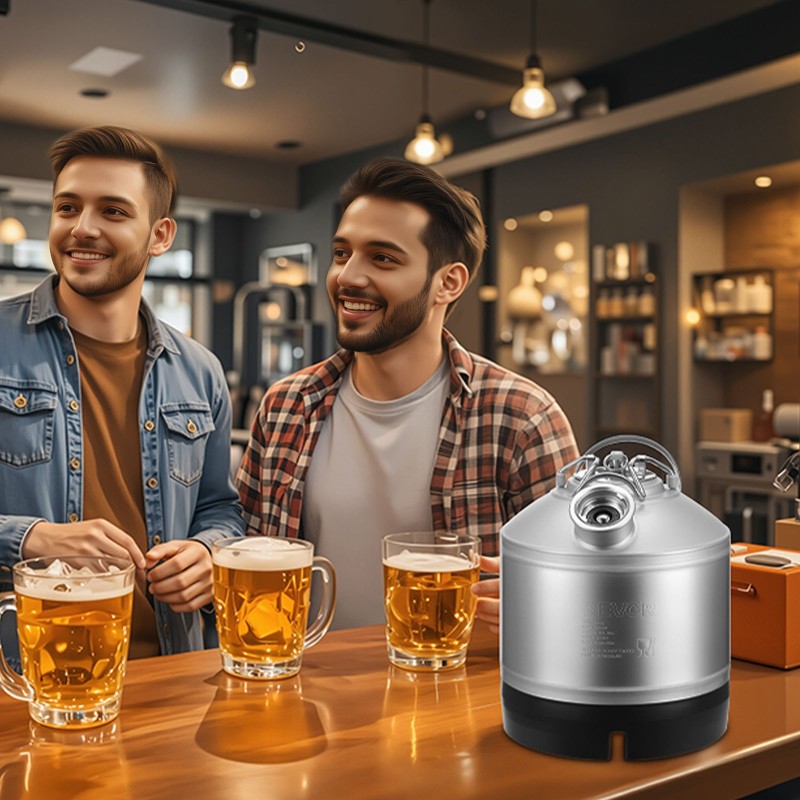 Puhdistustynnyri 6,5 l ruostumaton teräs olutlinjoille D-tyypin liittimellä