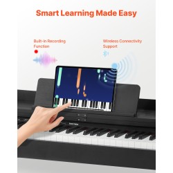 Digitaalipiano 88 täysin painotettua kosketinta 680 ääntä langaton yhteys MIDI-liitännät