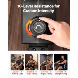 Soutulaite magneettivastus 16 tasoa taittuva teräsrunko 158 kg nestekidenäyttö