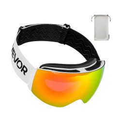 Kehyksettömät laskettelulasit pinkki Revo-linssi sopivat silmälasien kanssa kolmikerroksinen pehmuste