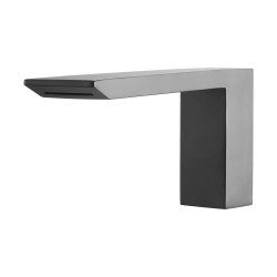 Ammeen reunalle asennettava vesiputoushana ruostumaton teräs mattamusta kaksikahvainen kolmireikäinen