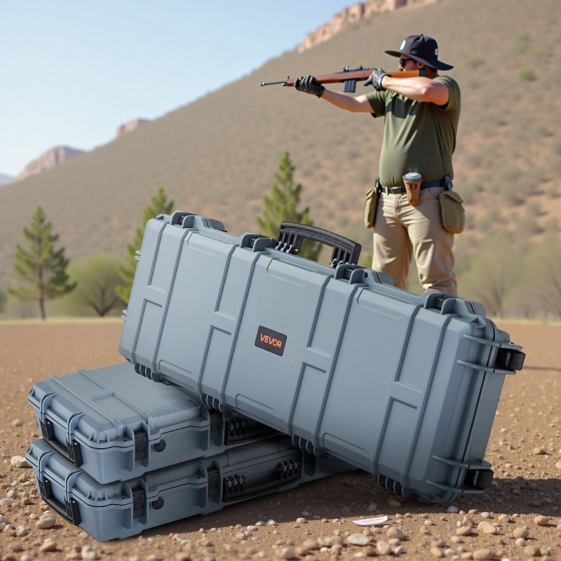 Asekotelo lukittava PP-muovinen IP67 sisämitta 102 cm muotoiltava vaahtomuovi pyörillä